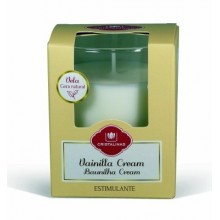 VELA DECORATIVA VASO VAINILLA CREAM CRISTALINAS
