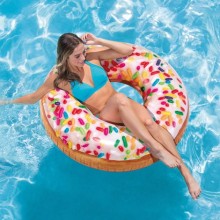 FLOTADOR HINCLABLE DONUT CARAMELO 114CM