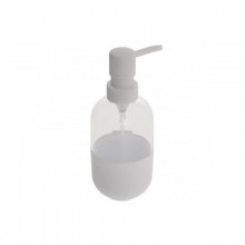 DOSIFICADOR DE PLASTICO PARA JABON COLOR BLANCO 350ML