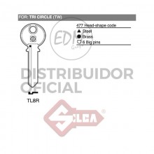 LLAVE ACERO TL8R TRI CIRCLE