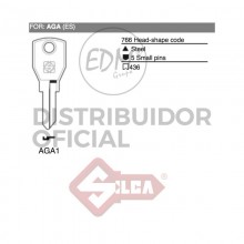 LLAVE DE GORJAS LATON BRILLANTE 6AGA1 AGA