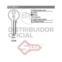 LLAVE ACERO CS38 CISA