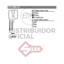 LLAVE ACERO DM16 DOM