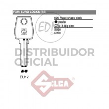 LLAVE LATON EU17 EURO LOCKS