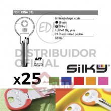 SURTIDO LLAVES SILKY  CS70DZ CISA