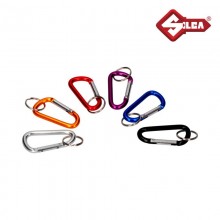 MOSQUETON 75X40MM CON ANILLA 25MM COLORES SURTIDOS