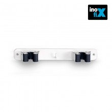 COLGADOR DOBLE PARA ESCOBAS (BLISTER) INOFIX