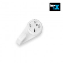 COLGADOR PARED (BLISTER 4 UNID) INOFIX