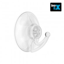 COLGADOR VENTOSA 42 MM TRANSPARENTE (BLISTER 4 UNID) INOFIX