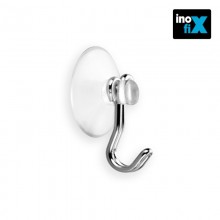 COLGADOR VENTOSA 22MM CROMADO (BLISTER 4 UNID) INOFIX