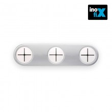 COLGADOR PAÑOS COCINA ADHESIVO CROMO MATE (BLISTER) INOFIX