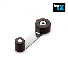 TOPE RETENEDOR GIRATORIO METALICO MARRON (BLISTER) INOFIX