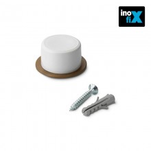 TOPE PUERTA CON TORNILLO BLANCO (BLISTER 2 UNID) INOFIX