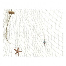 RED PESCA DECORATIVA CON ELEMENTOS DECORATIVOS 150X200CM