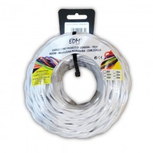 PARALELO TEXTIL TRENZADO 2X1MM BLANCO 5MTS