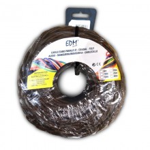 PARALELO TEXTIL TRENZADO 3X2,5MM MARRON 5MTS