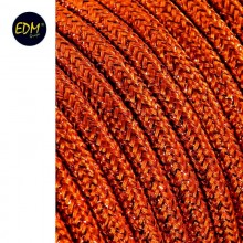 CABLE CORDON TUBULAIRE 2X0,75MM MARRON BRILLANTE 25MTS EURO/MTS