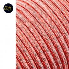 CABLE CORDON TUBULAIRE 2X0,75MM ROSA BRILLANTE 25MTS EURO/MTS