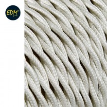 CABLE TEXTIL TRENZADO 2X0,75MM 25MTS ALGODON EURO/MTS