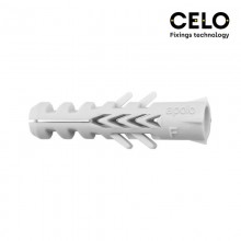 CAJA 100UN TACO NYLON DOBLE ANTIGIRO DIN/REF NF6 CELO