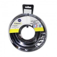 CARRETE MANGUERA PLANA NEGRA 2X1,5MM 5MTS (AUDIO)