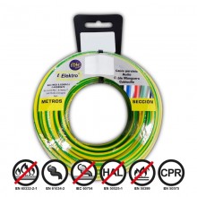 CARRETE CABLECILLO FLEXIBLE 1,5MM BICOLOR 20MTS LIBRE-HALOGENOS