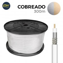 CARRETE COAXIAL COBREADO 300MTS EDM (BOBINA GRANDE)