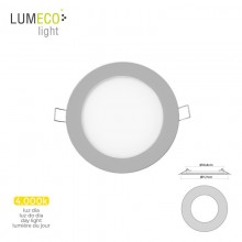 MINI DOWNLIGHT LED LUMECO 6W 320 LUMEN REDONDO 12CM 4.000K MARCO CROMO