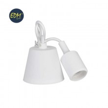 COLGANTE DE SILICONA E27 60W BLANCO (98,4 CM) EDM