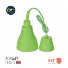 COLGANTE DE SILICONA NORWAY DESIGN E27 60W VERDE EDM