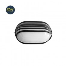 APLIQUE ALUMINIO IP54 OVAL NEGRO E27 60W MODELO VINYOLS