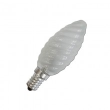 BOMBILLA VELA RIZADA MATE 40W E14 (SOLO USO INDUSTRIAL)