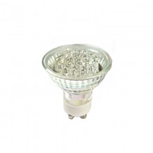LAMPARA DICROICA 230V 20 LEDS 1W GU10 BLANCA