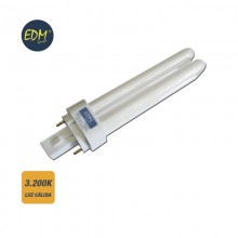 BOMBILLA BAJO CONSUMO G-24 D2 18W 3.200K LUZ CALIDA EDM