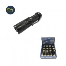 MINI LINTERNA 1 SUPER LED 3W CON ZOOM REGULABLE