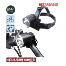 LINTERNA RECARGABLE CON DOBLE FUNCION CABEZA Y BICICLETA CON SUPER LED DE 10W