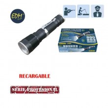 LINTERNA MINI CON ZOOM RECARGABLE 1 SUPERLED CREE XML-T6 10W