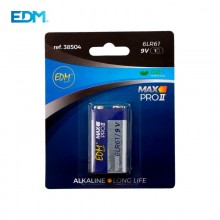 PILA ALKALINA 6LR61 9V EDM (BLISTER 1 UNID.)