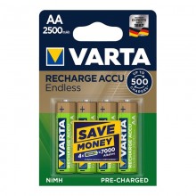 PILA VARTA RECARGABLE ACCU ENDLESS AA LR06 2500MAH PACK 4 UNI