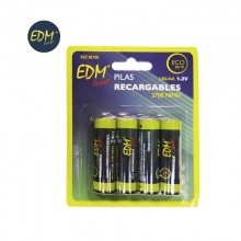 PILA RECARGABLE R-6 AA DE 2700 MAH (BLISTER 4 PILAS) EDM