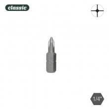 JUEGO 10 PUNTAS BIT PH 1X25MM 1-4 ACERO BPH125