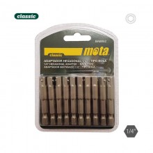 PACK 10 ADAPTADORES HEXAGONAL T. BOLA 50MM 1-4 10P. BAB062