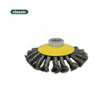 CEPILLO CONICO ALAMBRE TRENZADO 100MM FHR100