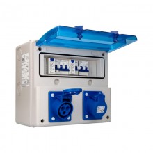 CUADRO CON BASES, CABLEADO Y PROTECCIONES