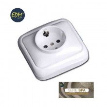 BASE SCHUKO T/TL SUPERFICIE "SERIE SPA"(BOLSA BLISTER)