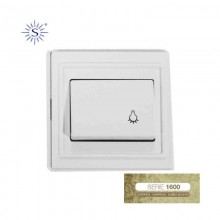 PULSADOR LUZ 6A BLANCO/NIEVE