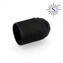 PORTALAMPARAS ROSCADO E-27 NEGRO HOMOLOGADO
