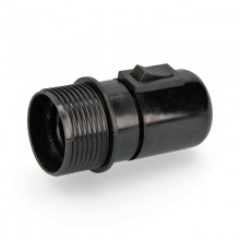 PORTALAMPARAS E-27 CON INTERRUPTOR NEGRO