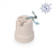 PORTALAMPARAS PORCELANA E-27 PARA PLAFONES