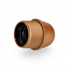 PORTALAMPARAS SEMI-ROSCADO E-27 DORADO